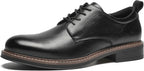Men's Classic Cap Toe Oxford Shoes with Arch Support Black