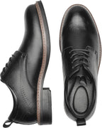 Men's Classic Cap Toe Oxford Shoes with Arch Support Black