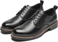 Men's Classic Cap Toe Oxford Shoes with Arch Support Black